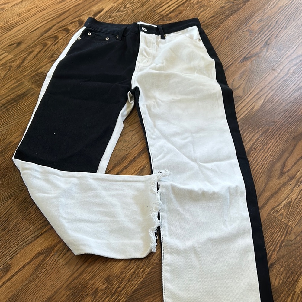 Boutique Jeans black/white NWT L
